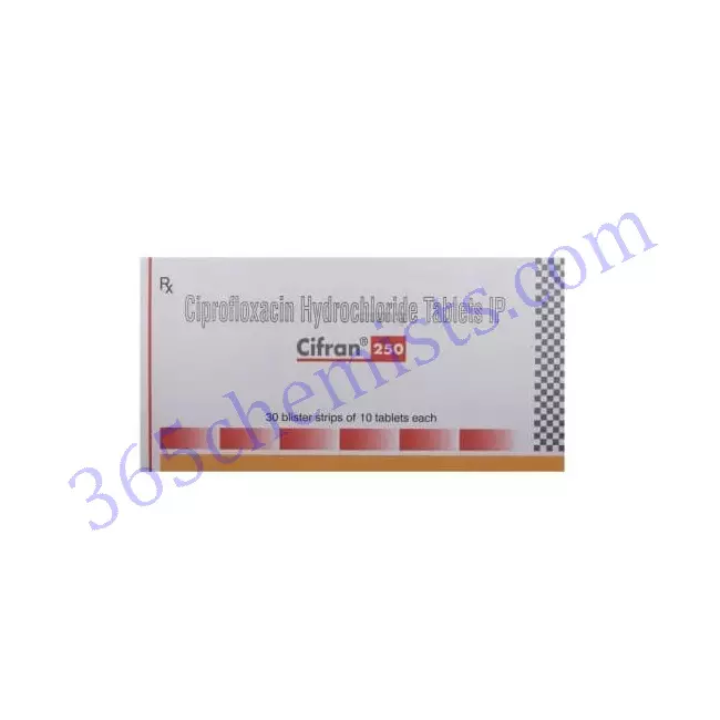 Cifran-250-Ciprofloxacin-Tablets-250mg