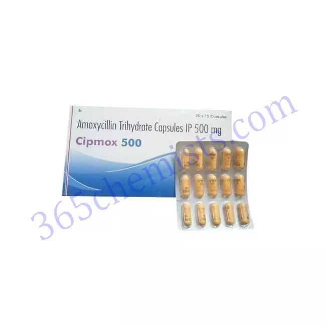 Cipmox-500-Amoxycillin-Trihydrate-capsules-500mg