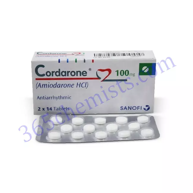 Cordarone-100mg-Amiodarone-HCI-Tablets