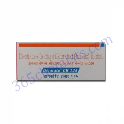 Dicorate-ER-125mg Divalproex -Sodium-Extended-Tablets
