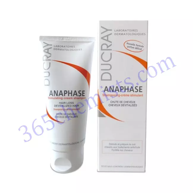 Ducray Anaphase Shampoo is use to Hair Loss treatments. Know about Tocopherol Nicotinate/ Ruscus/ Vitamin complex price, reviews, dosage, use, work, precautions and side effects.365chemists.com