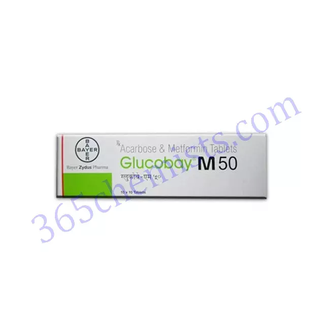 Glucobay-M-50-Acarbose-Metformin-Tablets-50mg