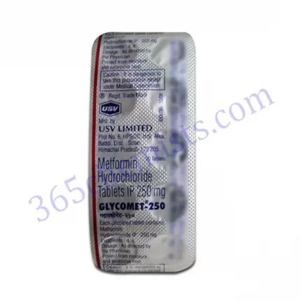 Glycomet-250-Metformin-Hydrochloride-Tablets-250mg