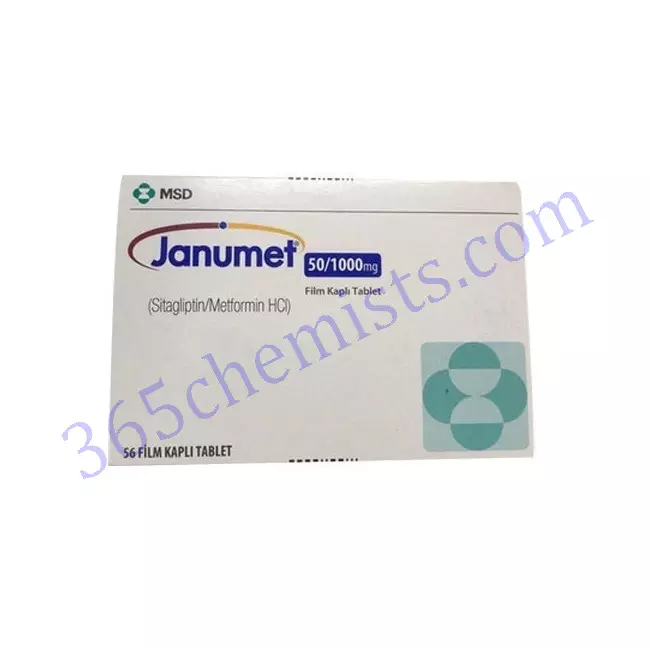 Janumet-50mg-1gm-Sitagliptin-Phosphate &Metformin-Tablets