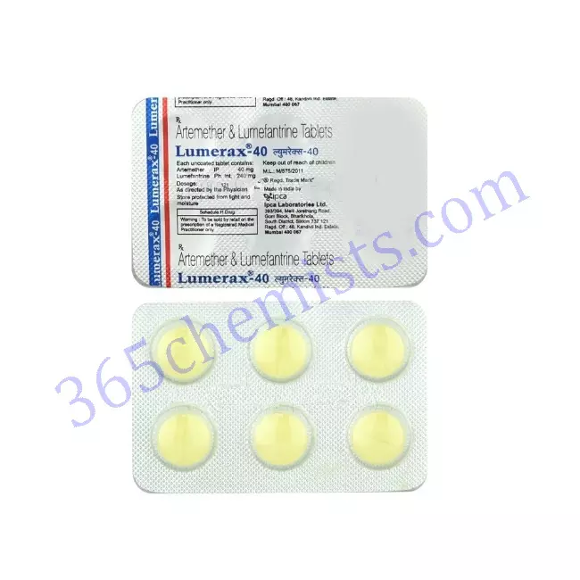 Lumerax-40-Artemether-Lumefantrine-Tablets-40mg