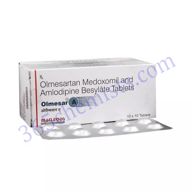 Olmesar-A--Olmesartan-Amlodipine-Tablets-20mg