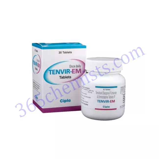Tenvir-EM-Tenofavi-Disoproxil-Emtricitabine-Tablets