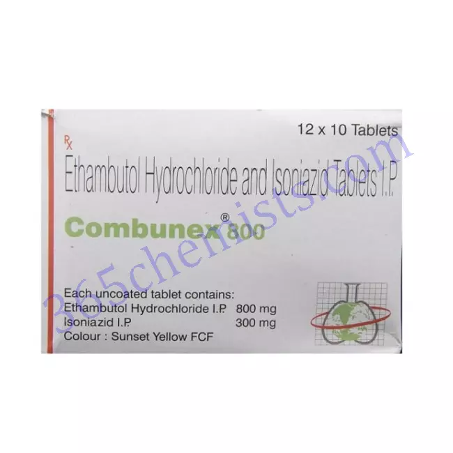 Combunex-800-Ethambutol & Isoniazid-Tablets