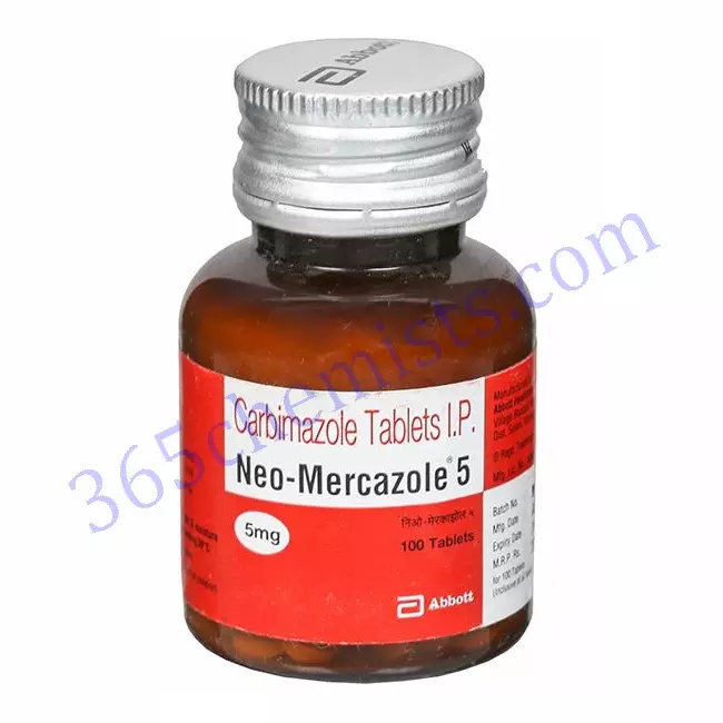 Neo-Mercazole-5-Carbimazole-Tablets-5mg