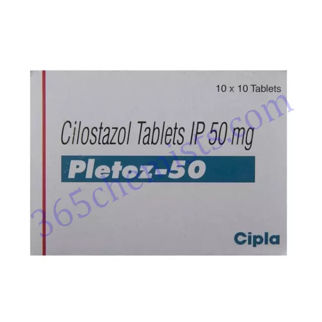 Pletoz-50-Cilostazol-Tablets-50mg