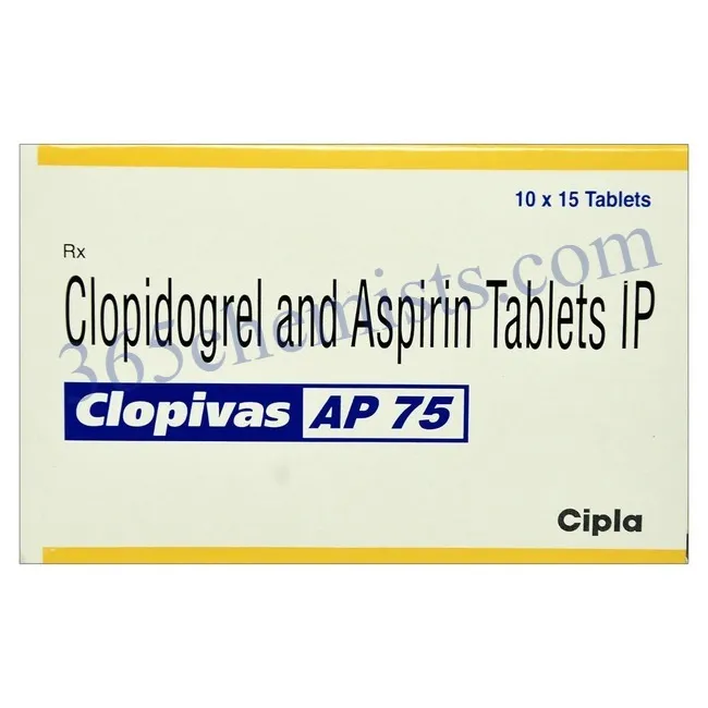 Clopivas AP 75 Tablet (1)-ink Clopivas AP 75 Tablet