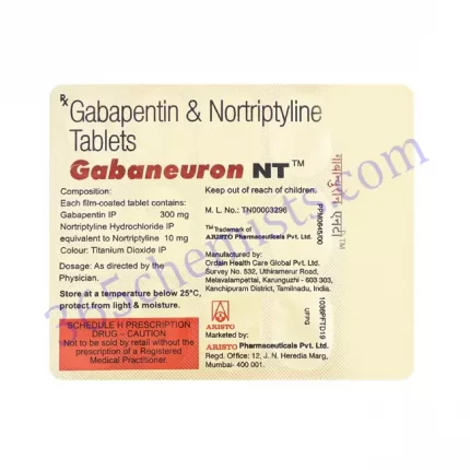 GABANEURON-NT 300+10mg TABLET 15S