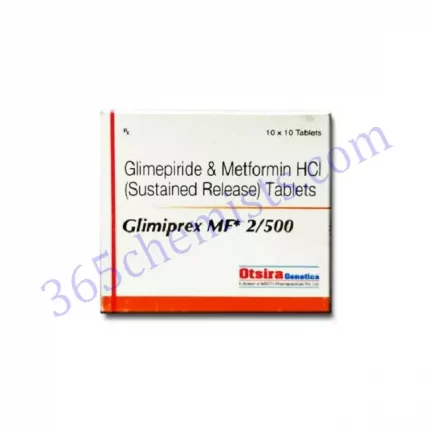 GLIMIPREX MF 2+500 MG TABLET SR 10