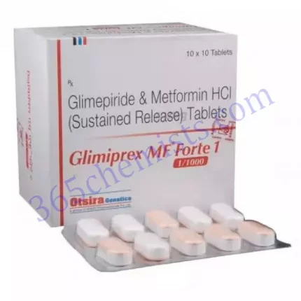 GLIMIPREX MF FORTE 1+1000 MG TABLET 10