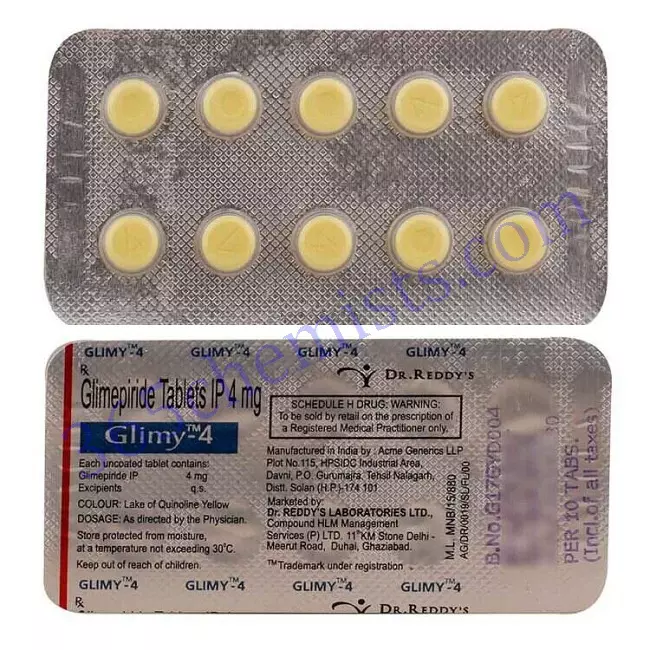 GLIMY 4 MG TABLET 10