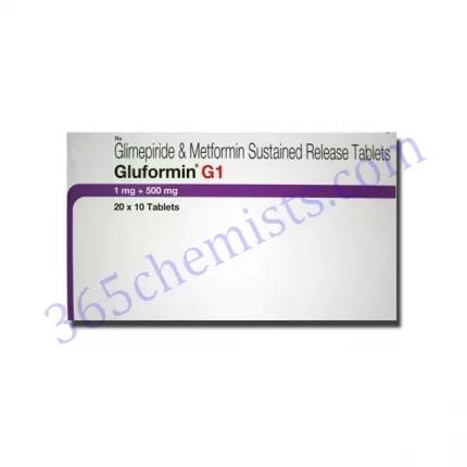 GLUFORMIN G 1+500 MG TABLET 15