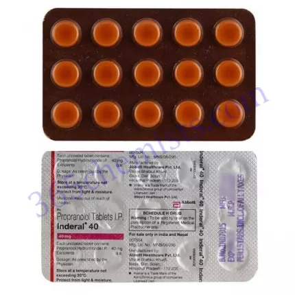 INDERAL 40 MG TABLET 15
