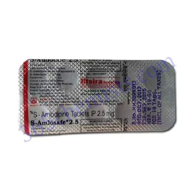 S AMLOSAFE 2.5 2.5MG TABLET 10