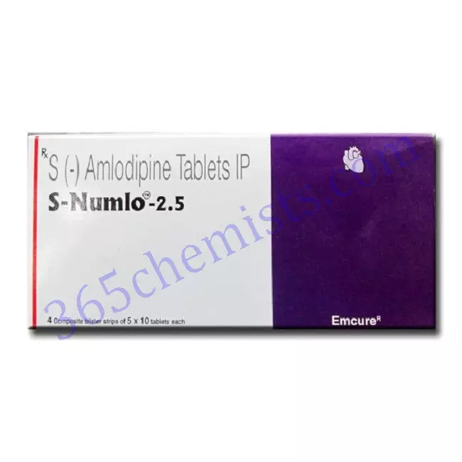 S-NUMLO 2.5 MG TABLET 15