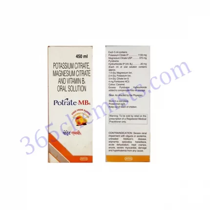 POTRATE-MB6 1100 375 20 MG SOLUTION 450 ML