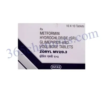 Zoryl MV 2/0.3mg Tablet