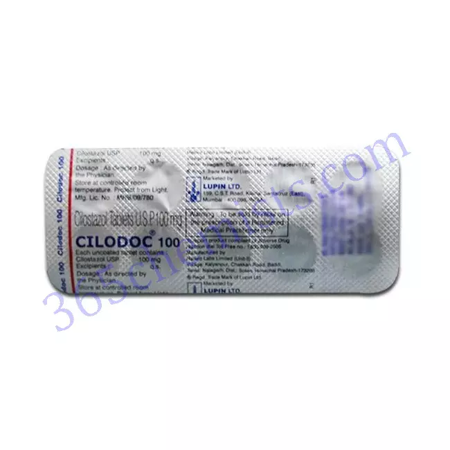 CILODOC 100 MG TABLET 10