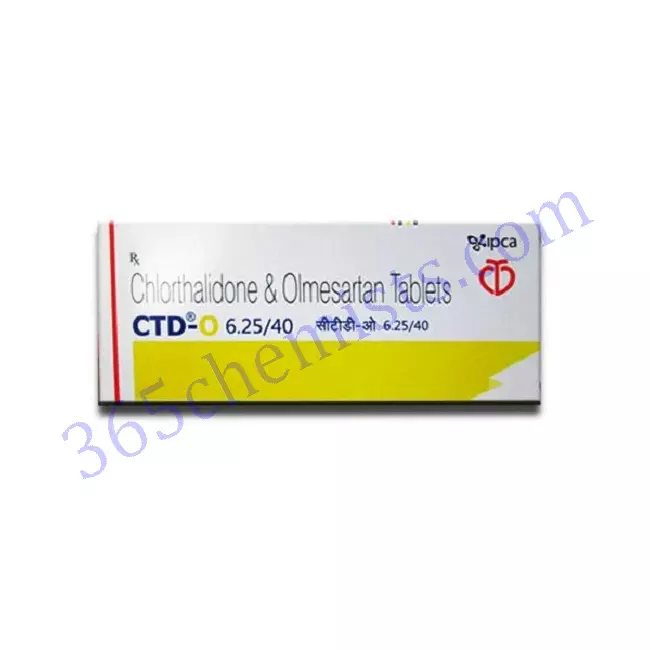 CTD-O 40 6.25 MG TABLET 10
