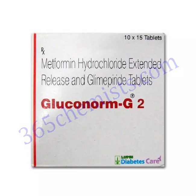 GLUCONORM G 2 2MG 500MG TABLET 15