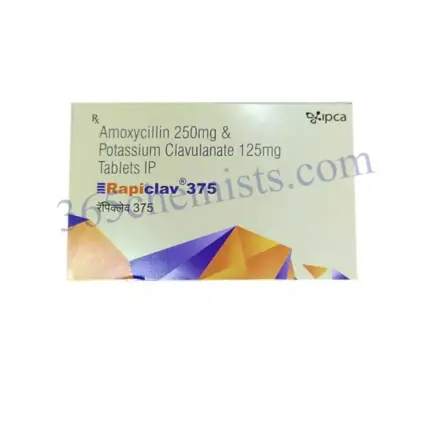 Rapiclav 375mg Tablet