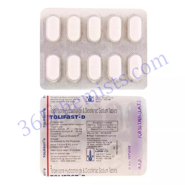 TOLIFAST-D 150+50 MG TABLET 10