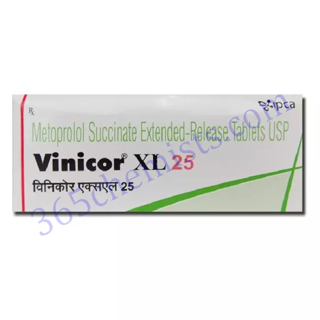VINICOR XL 25 MG TABLET XL 10
