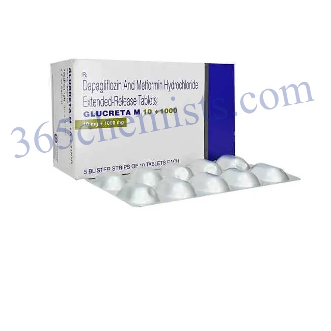 Glucreta M 101000mg Tablet-ink Glucreta M 10/1000mg Tablet