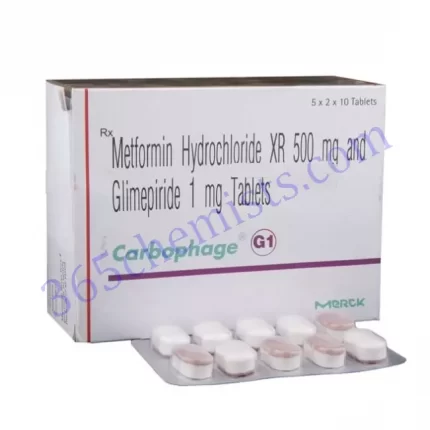 CARBOPHAGE G 1+500 MG TABLET 10