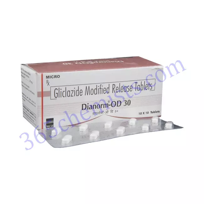 DIANORM OD 30 30MG TABLET 10