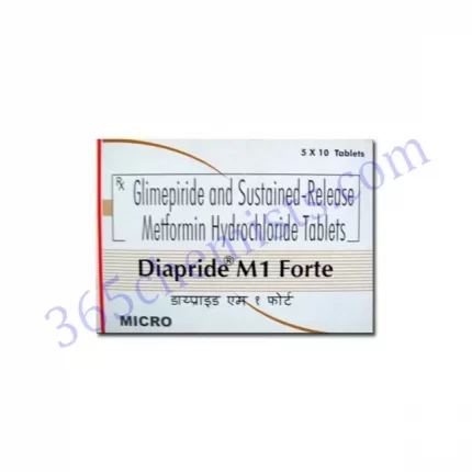 DIAPRIDE M FORTE 1+1000 MG TABLET 10