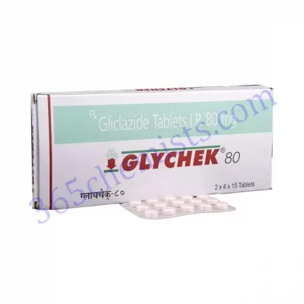 GLYCHEK 80 MG TABLET 15