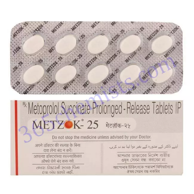 Metzok 25Mg Tablet 10S