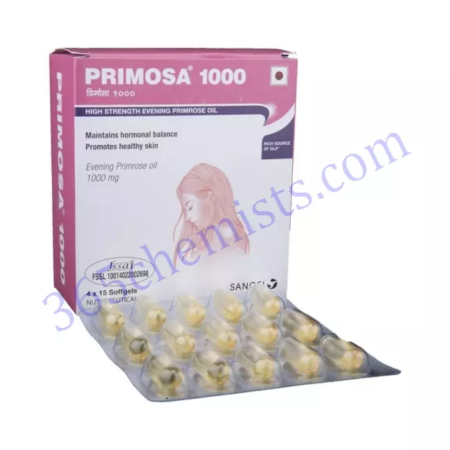 PRIMOSA 1000MG SOFTGEL 15