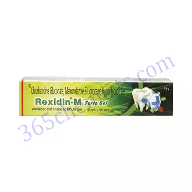 REXIDIN M FORTE 1% GEL 15GM