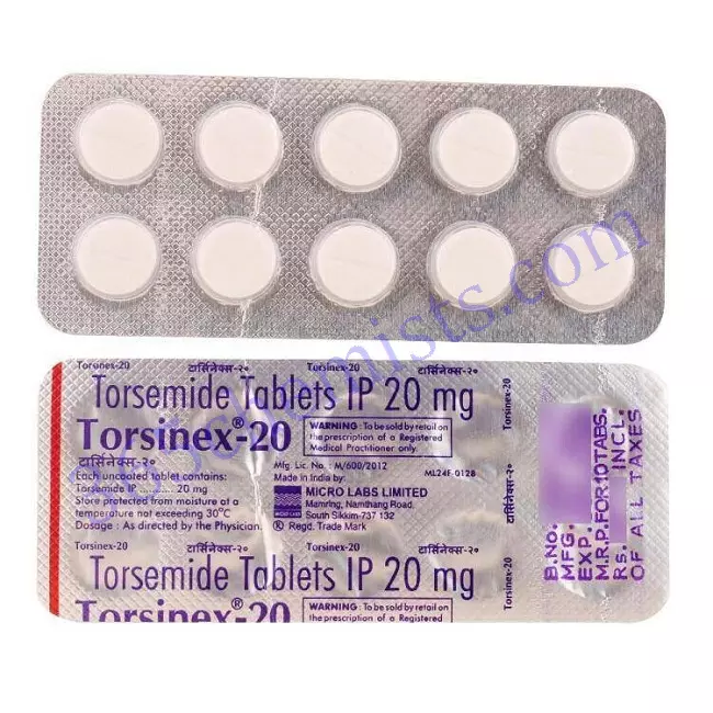 TORSINEX 20 TAB 10