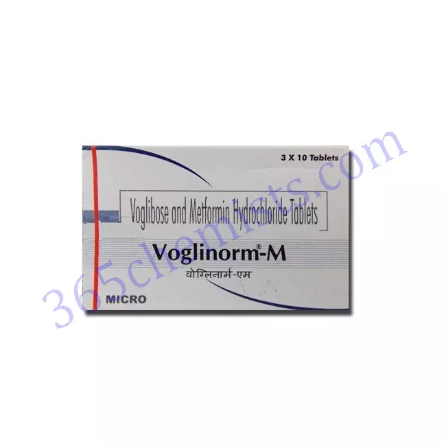 VOGLINORM-M 0.2+500 MG TABLET 10