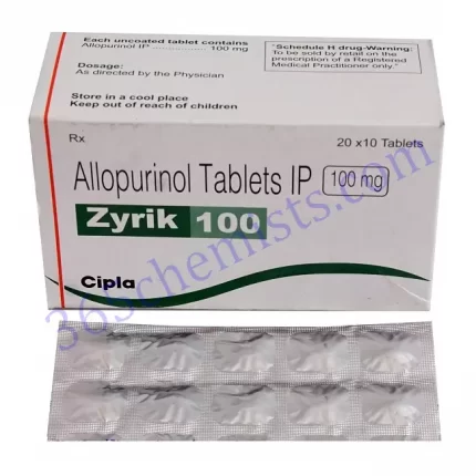 Zyrik-100-Allopurinol-Tablets-100mg