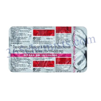 Sitara DM 10mg/500mg/100mg Tablet