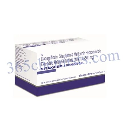 Sitaxa DM 10mg/100mg/500mg Tablet ER