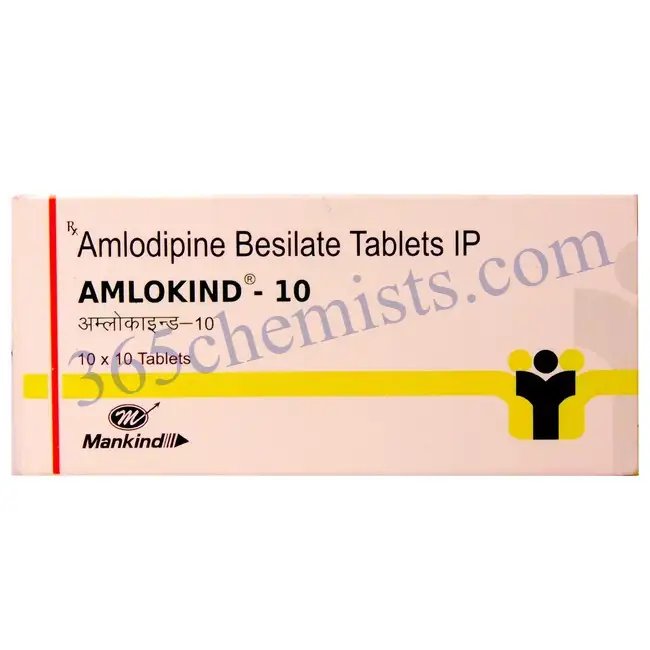 Amlokind 10mg Tablet (Amlodipine 10mg)