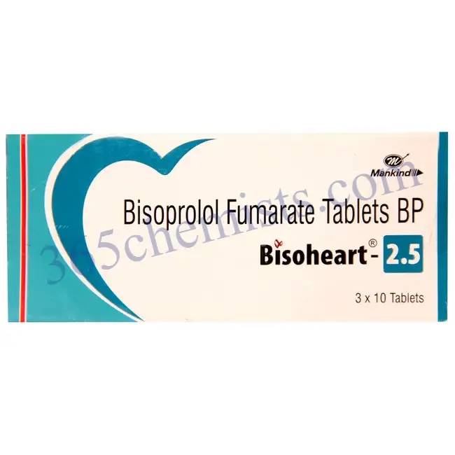 Bisoheart 2.5mg Tablet (Bisoprolol 2.5mg)