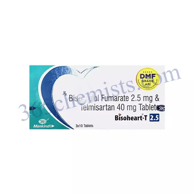 Bisoheart-T 2.5mg/40mg Tablet (Bisoprolol + Telmisartan)