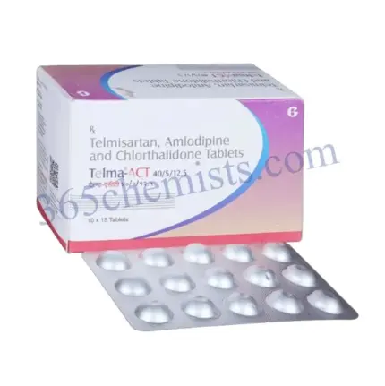 Telma ACT 40mg/5mg/12.5mg Tablet