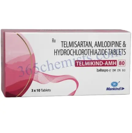 Telmikind AMH 80mg/5mg/12.5mg Tablet
