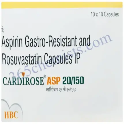 Cardirose ASP 20mg/150mg Tablet